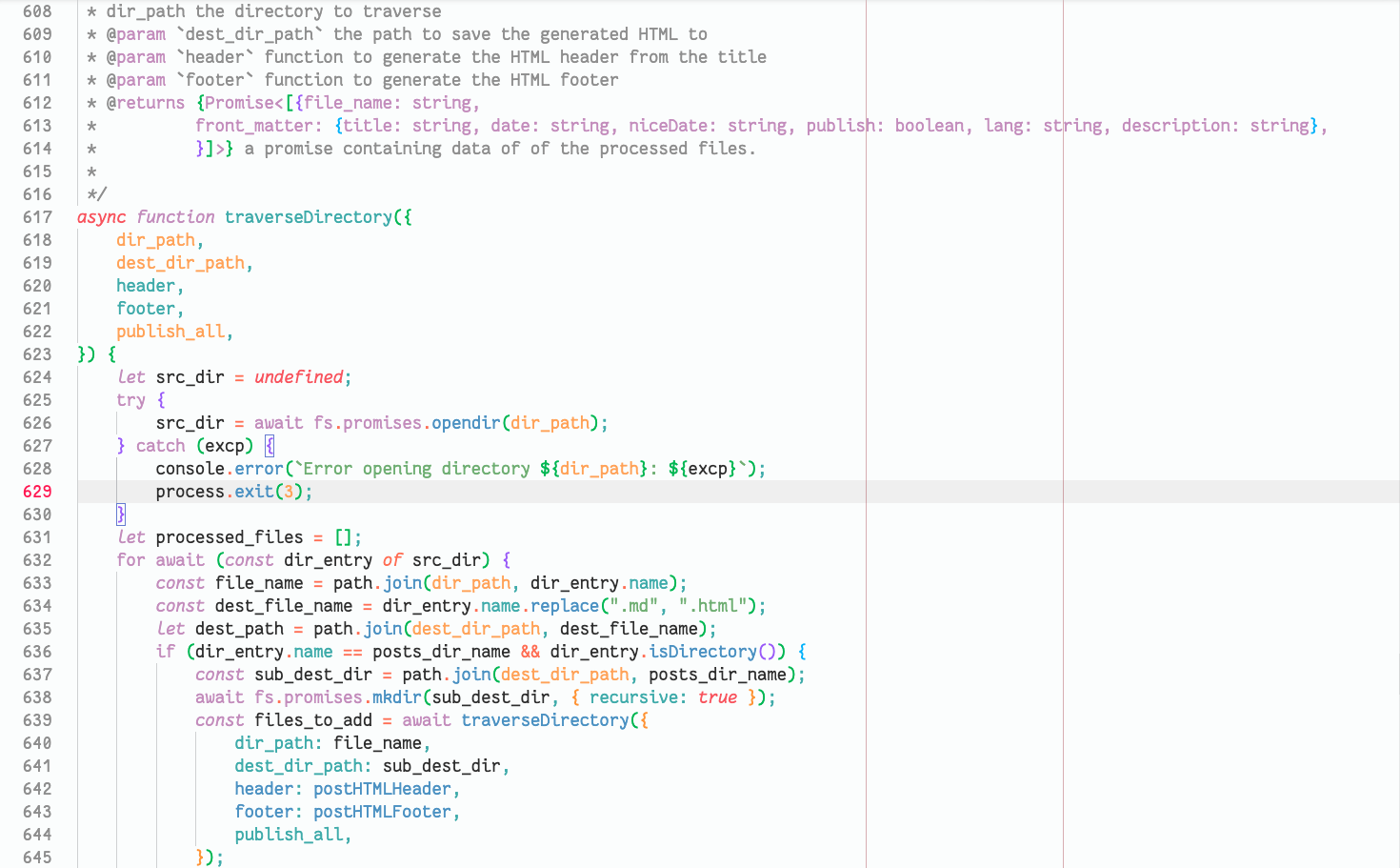 Javacript highlighting example