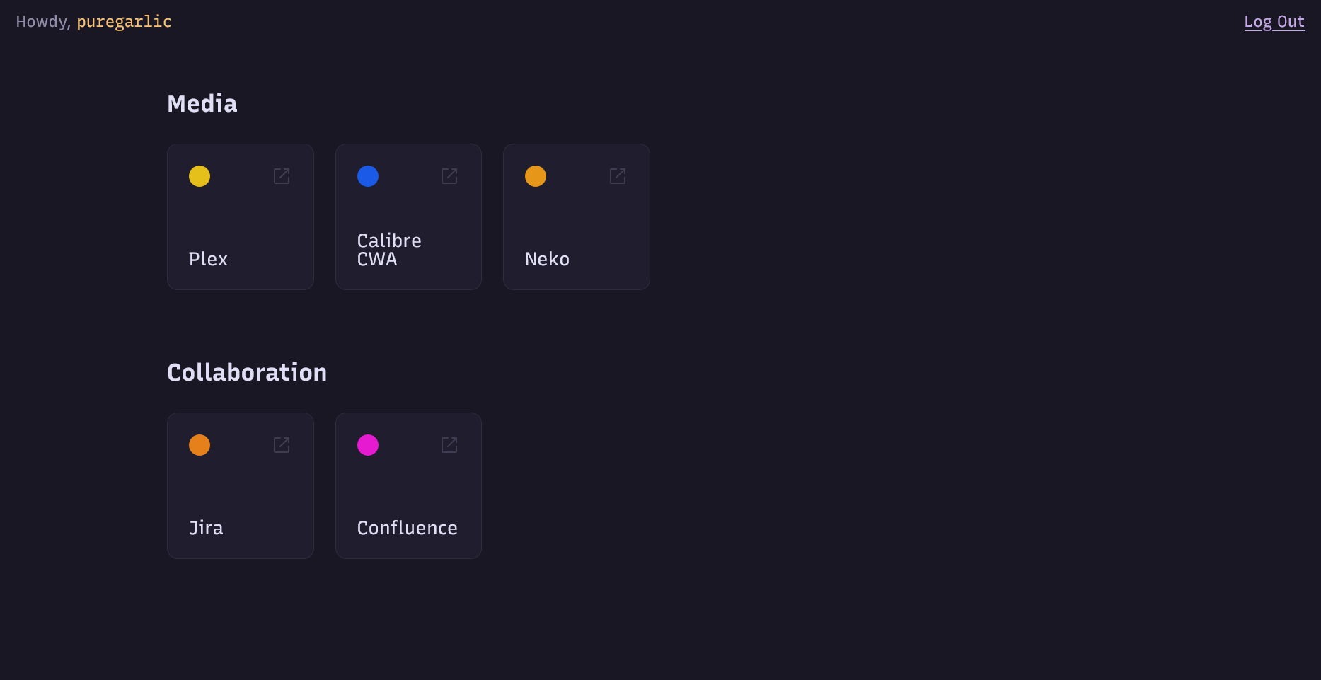 screenshot of an example Ladon deployment