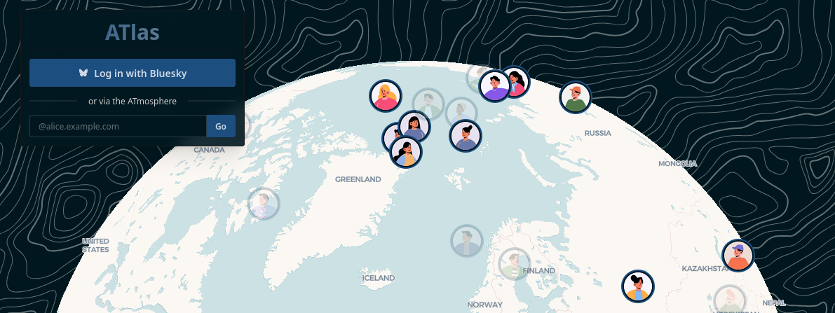Screenshot of the ATlas application