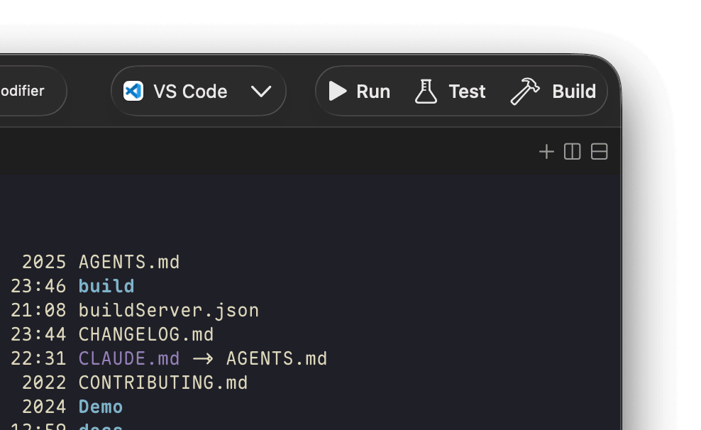 Custom Actions with per-repo buttons and shortcuts
