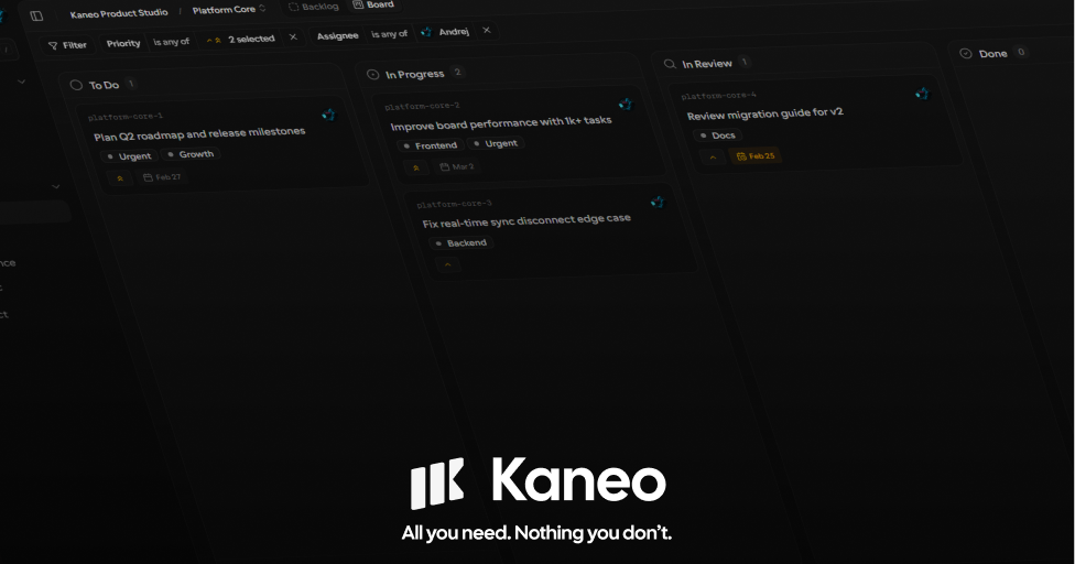 Kaneo Dashboard