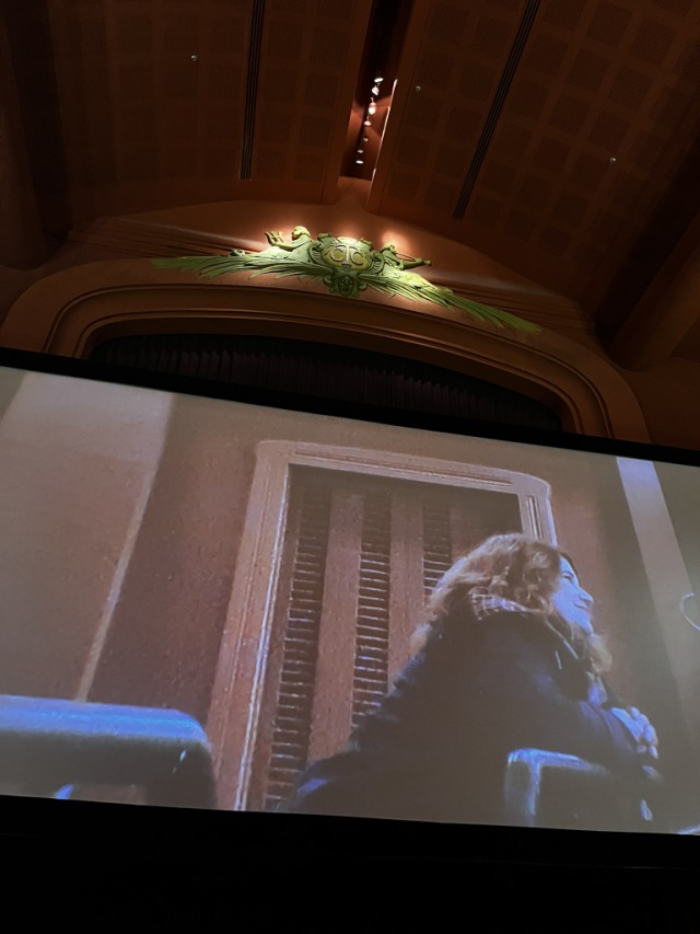 Essa foto foi tirada depois, na sessão de “O Mágico de Oz” na Cinemateca Capitólio, que foi feita em homenagem à Tai.