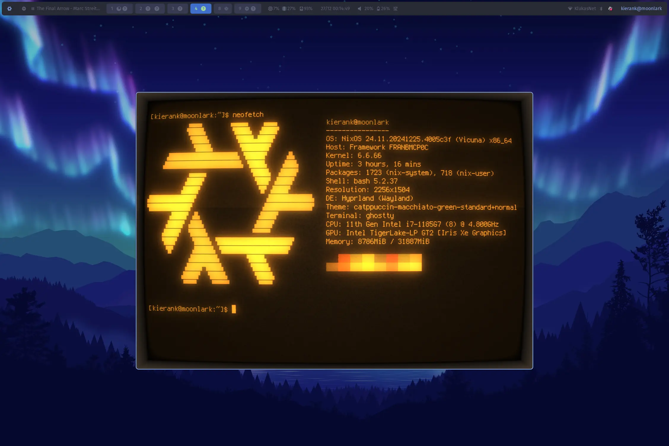 cool-retro-term with neofetch