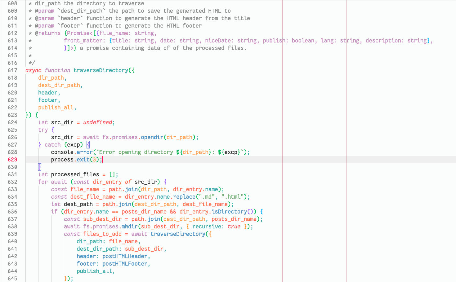 Javacript highlighting example