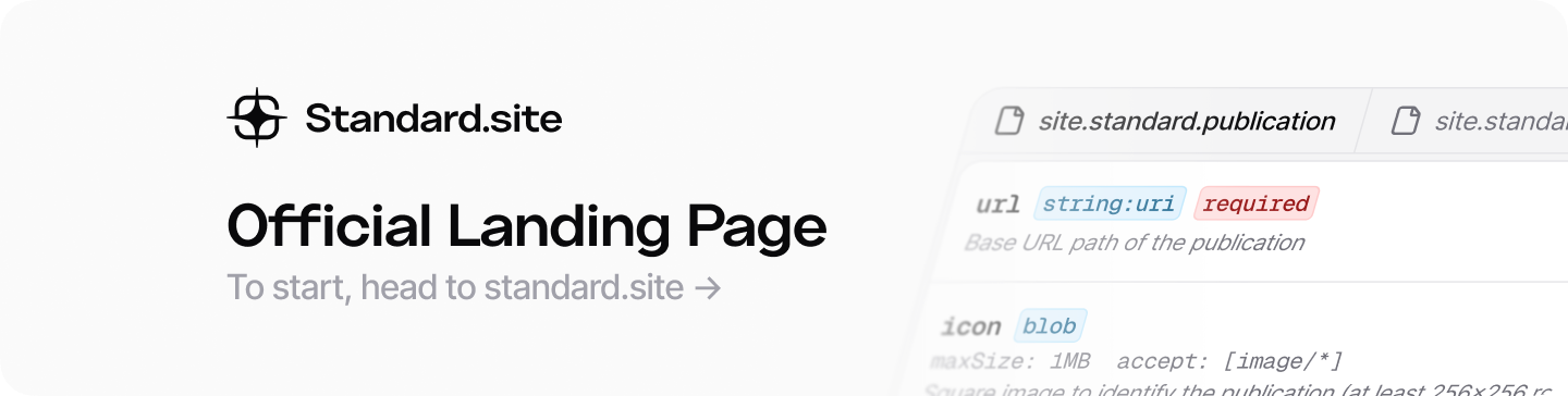 Standard.site Header