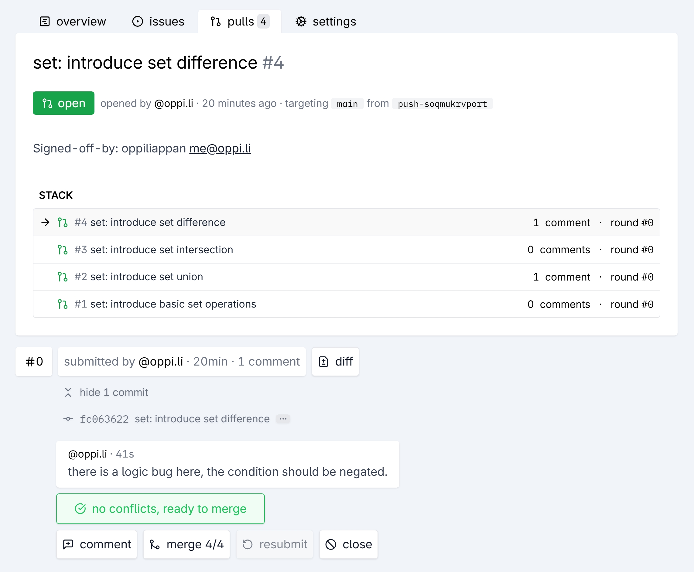 A review on the set difference implementation