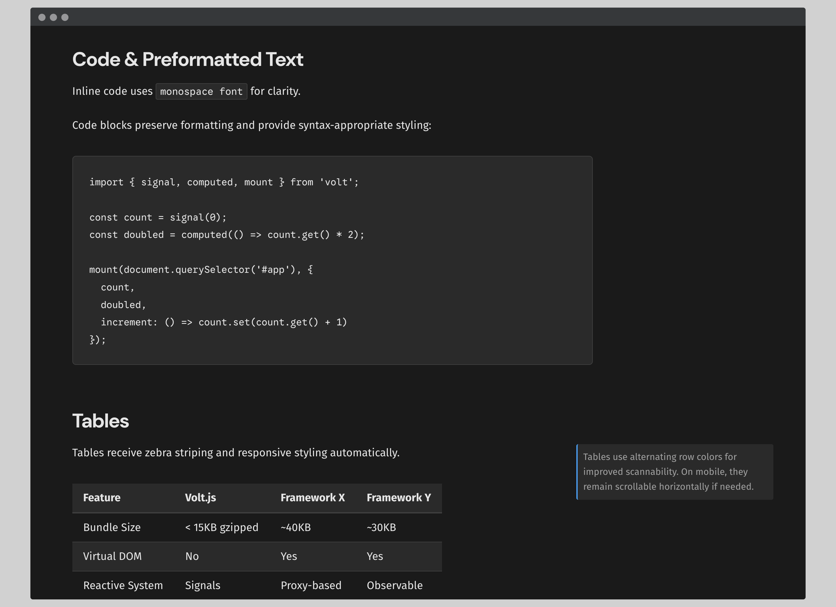 VoltX Structured Content