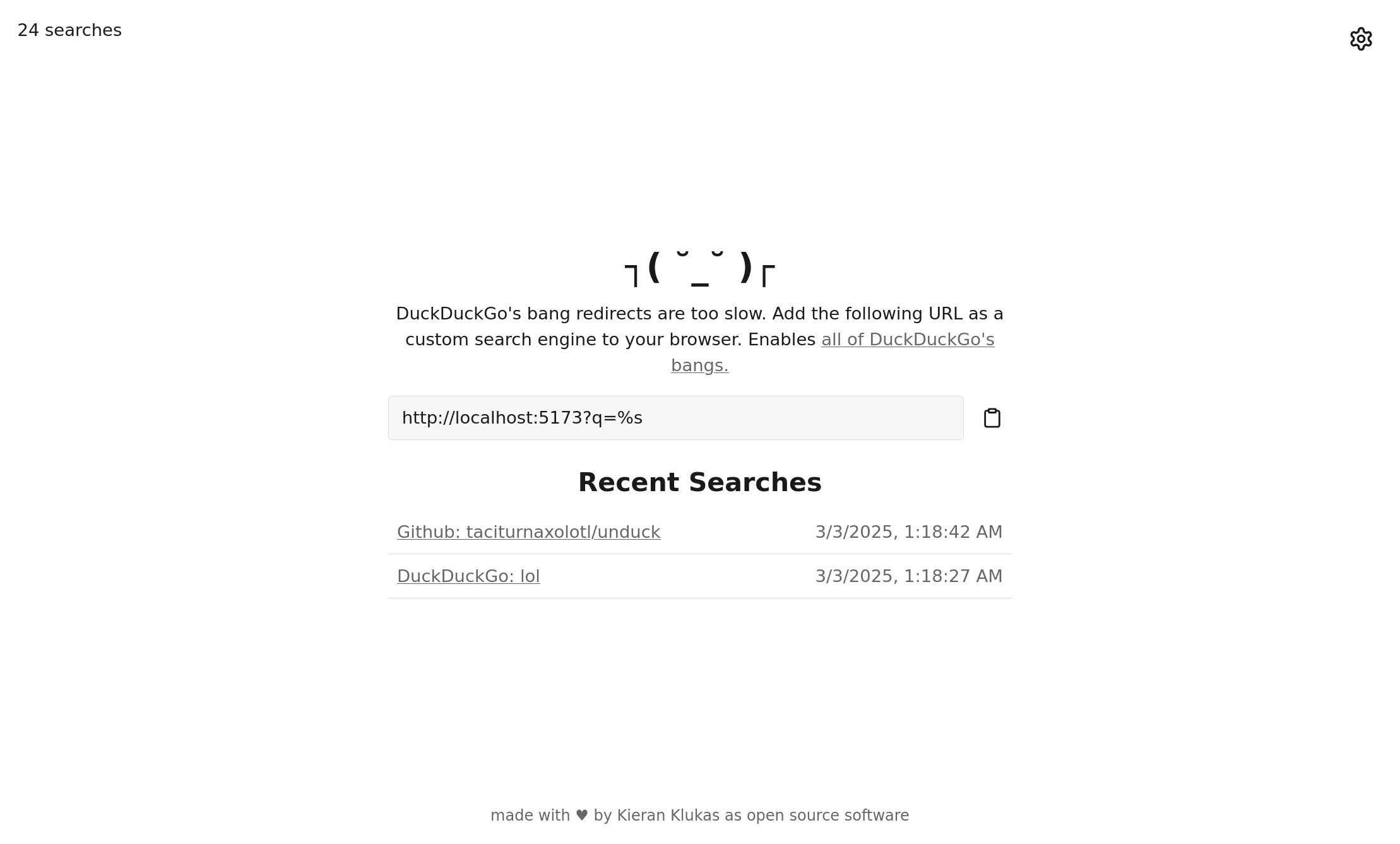 Light Mode with Search History
