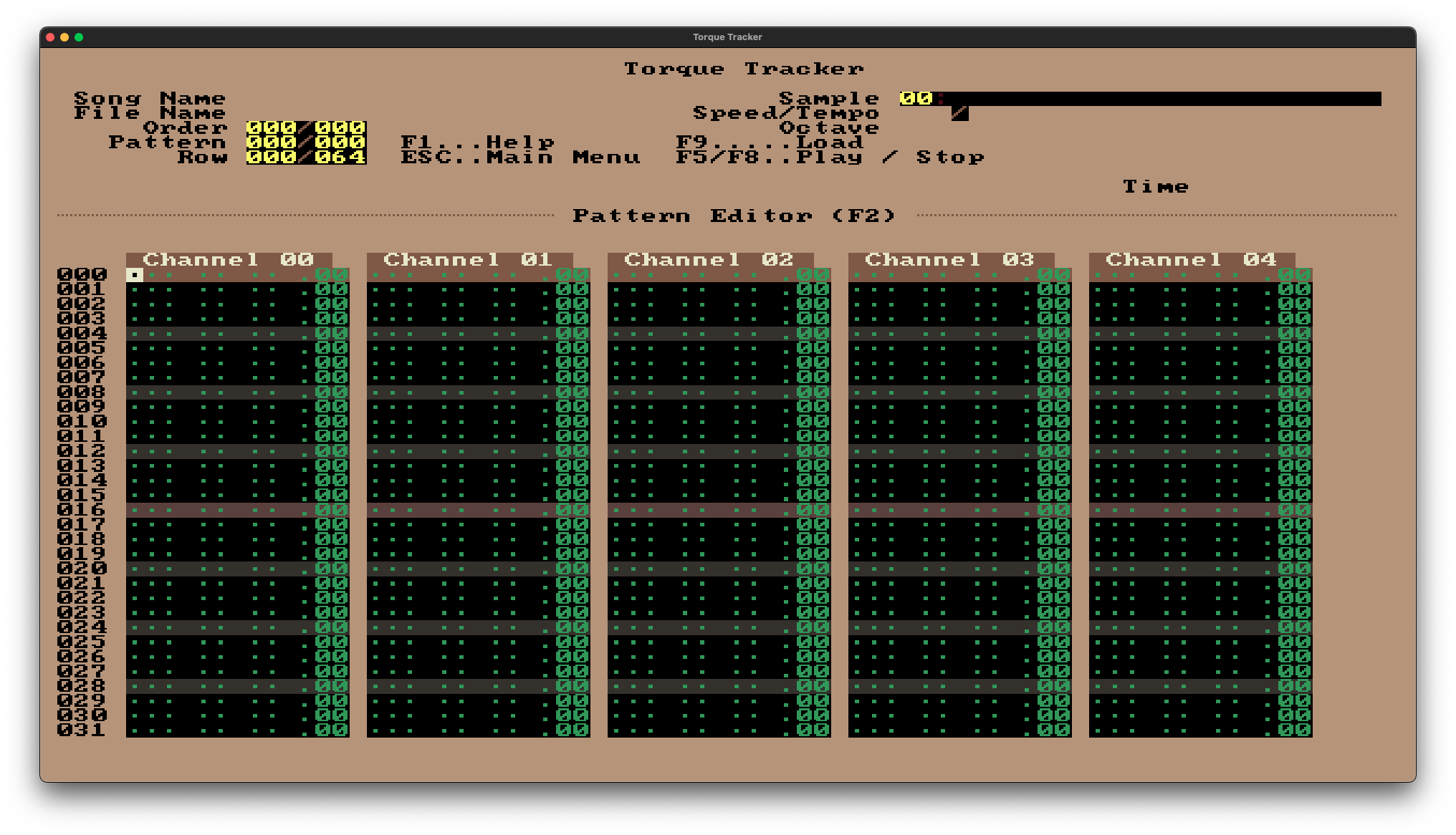 Pattern editing page