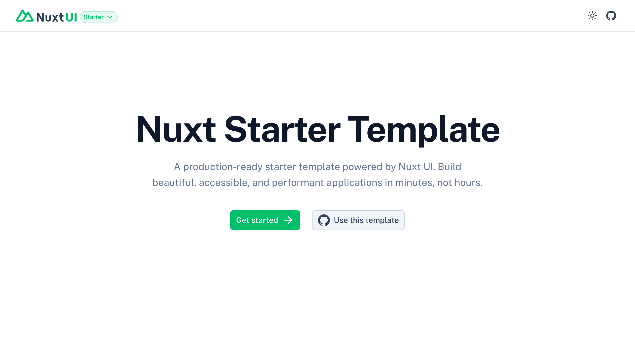 Nuxt Starter Template