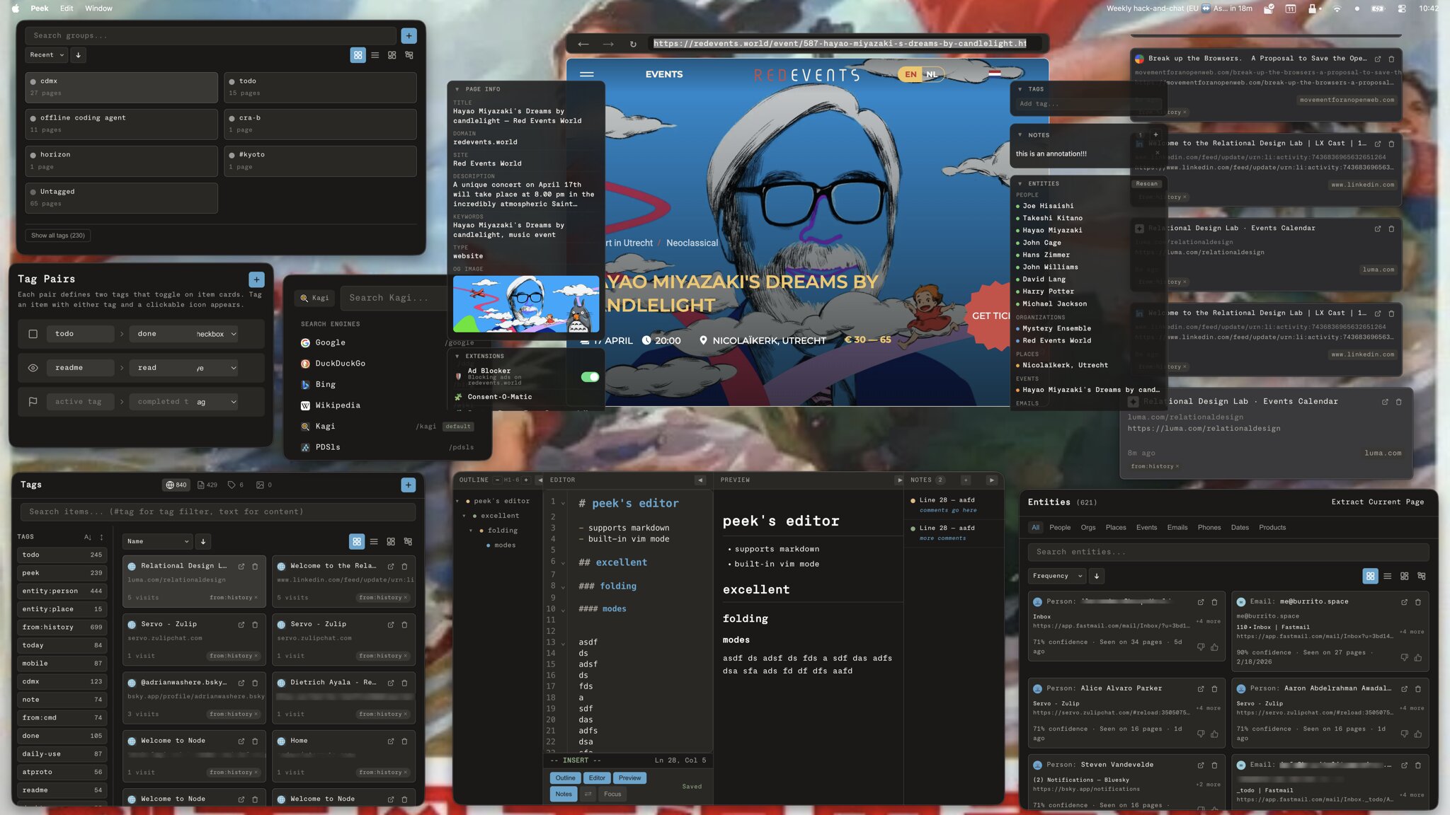 peek desktop screenshot