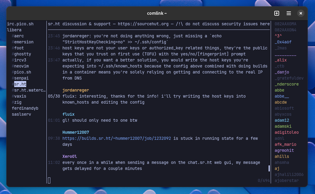screenshot of comlink